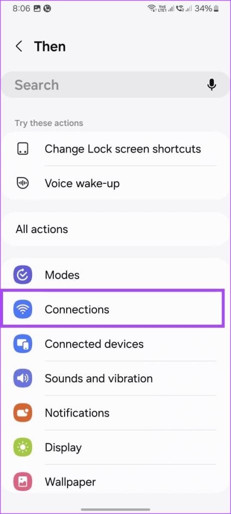 Choose the Action in Routines 1