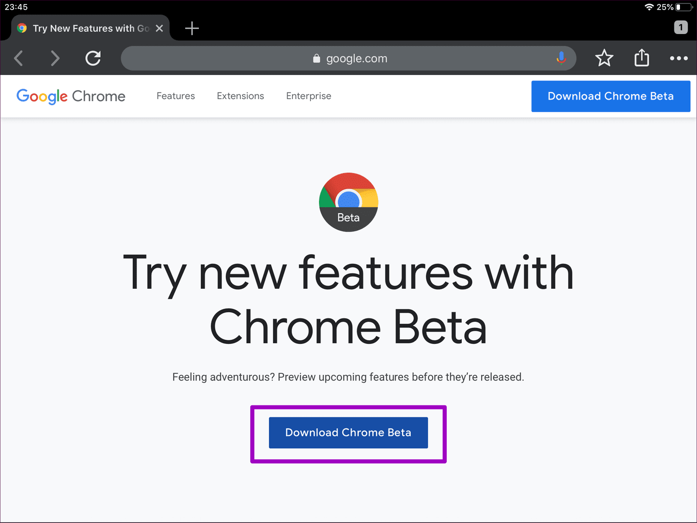 Chrome Beta Iphone Ipad Install Update 2