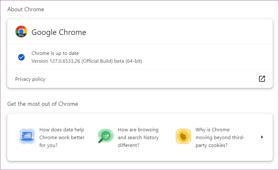 Chrome Beta