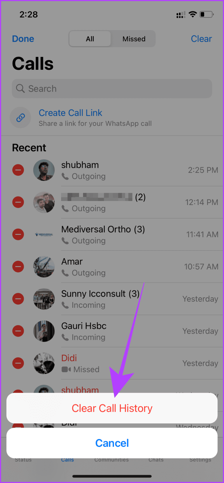 How to Delete WhatsApp Call History on Android and iOS Devices