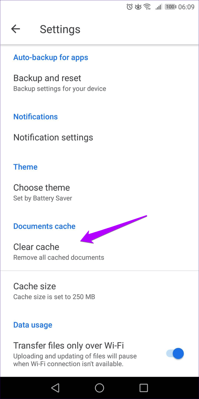 Clear Google Drive And Docs Cache 6