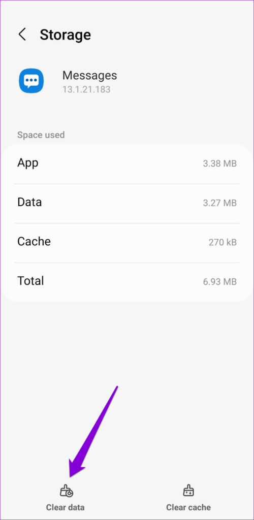Clear Samsung Messages App Data