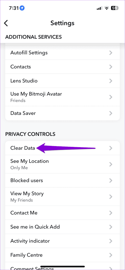 Clear Snapchat Data on iPhone