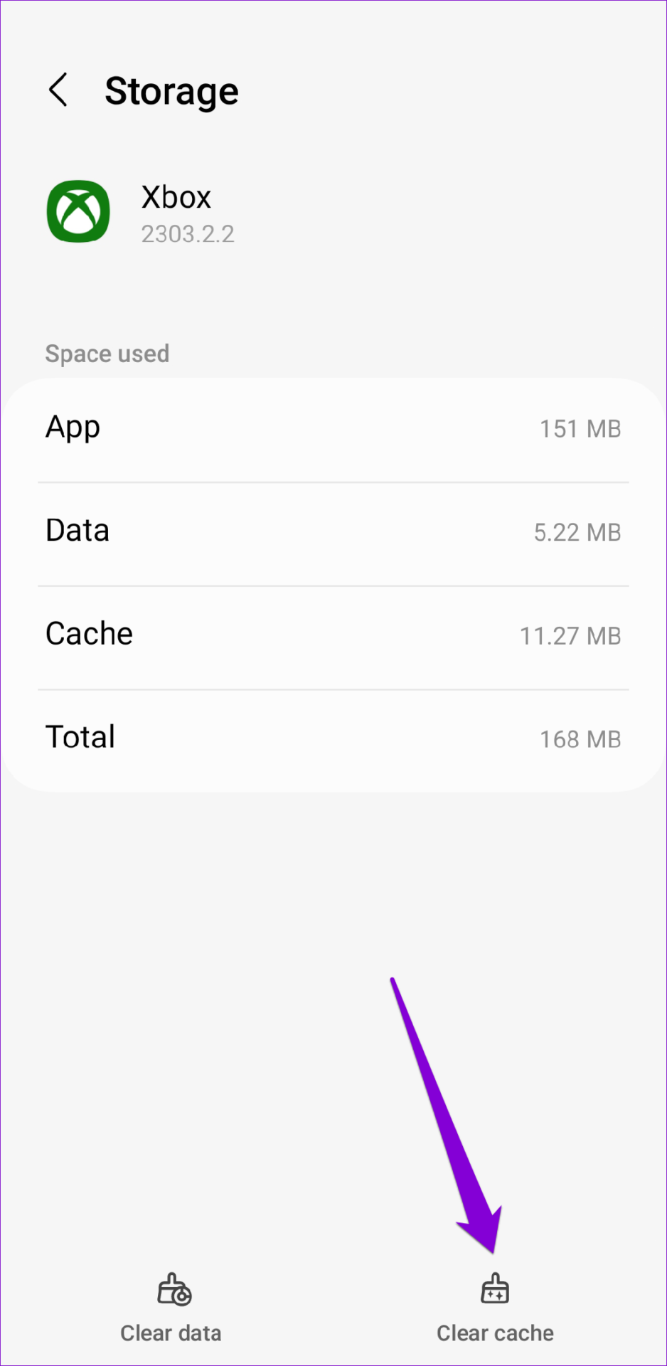 Clear Xbox App Cache Android
