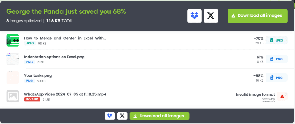 Click Download all images