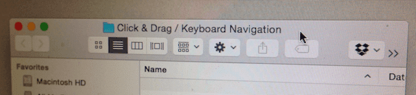 Click Drag Keyboard Navigation