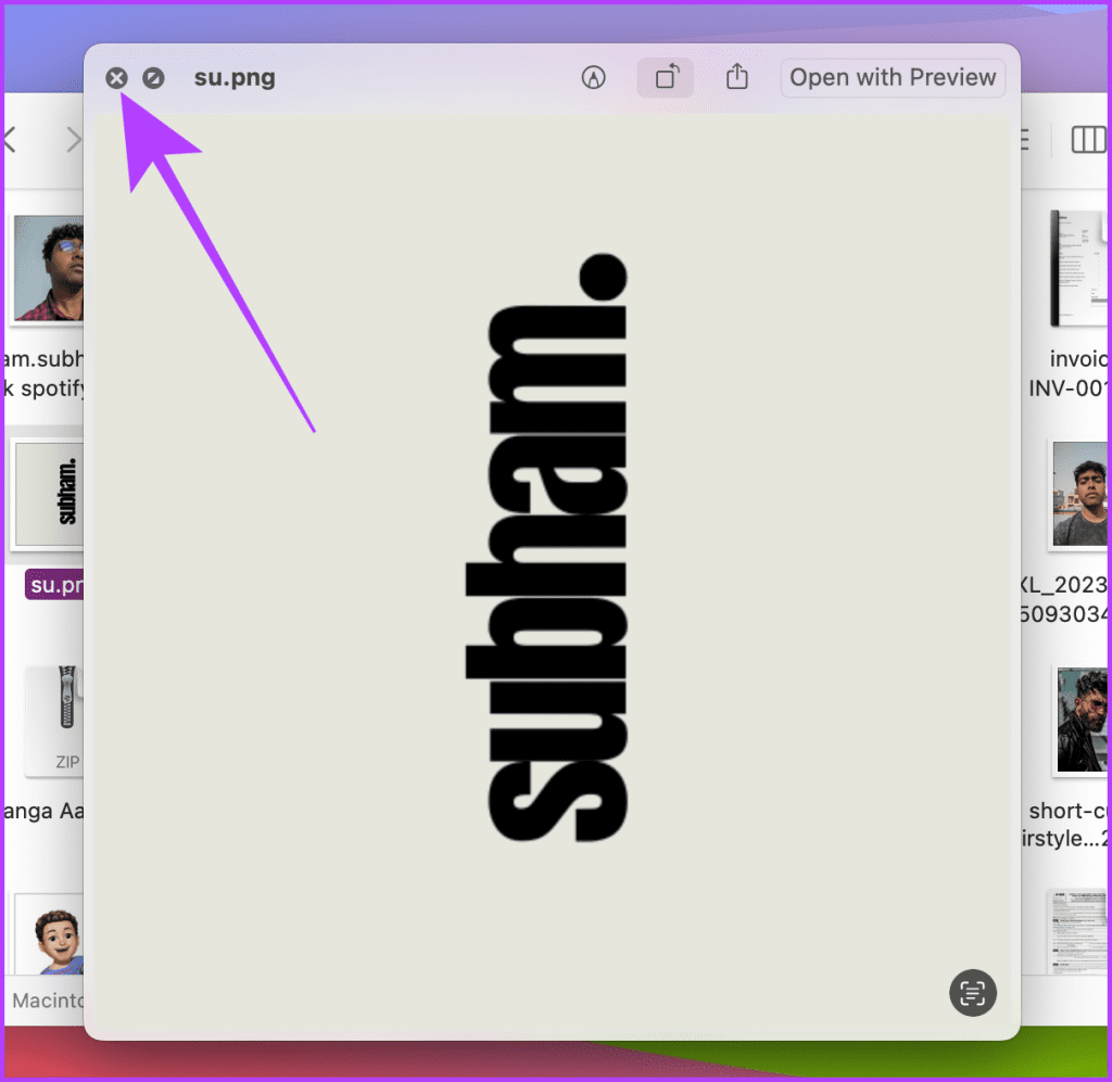 Close Preview and Save the Rotated Photo on Mac