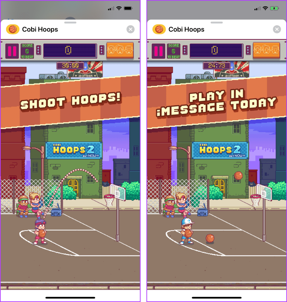 Cobi Hoops A Basketball Game for iMessage