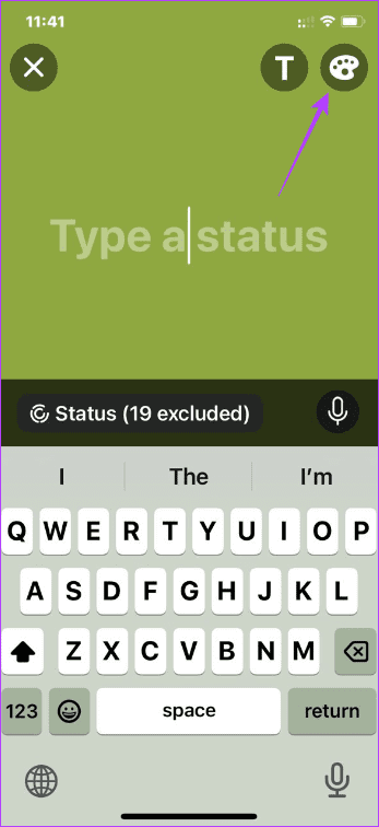 Color icon on WhatsApp