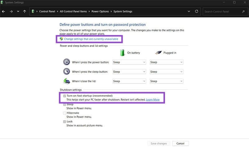 Common Fast Startup Issues and When and How to Disable It 4