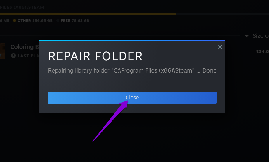 Complete Repair Steam Library Folder