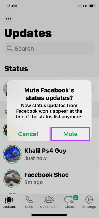 Confirm mute