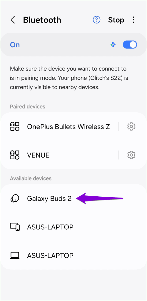 Connect Galaxy Buds 2 to Phone