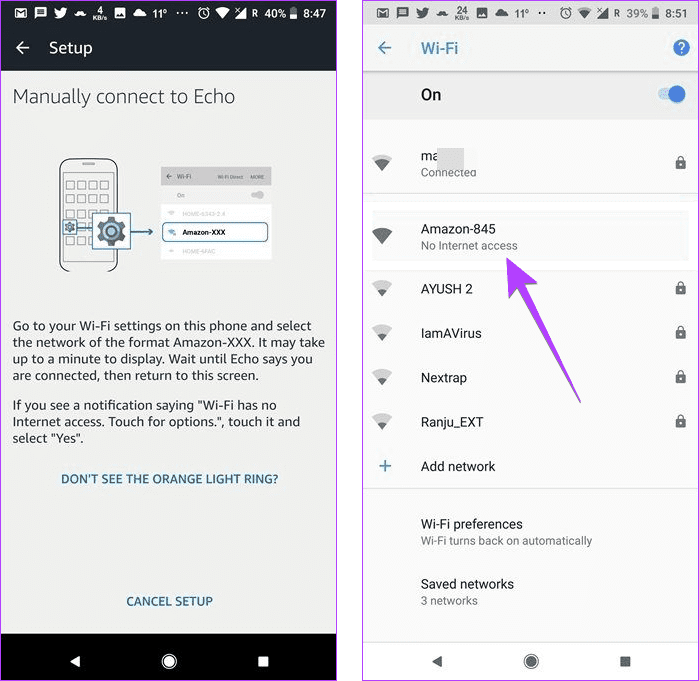 Connect to Amazon wifi