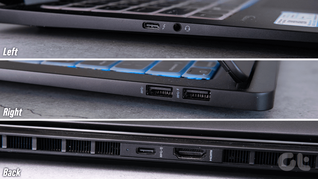 Connectivity IO Options Ports HP Omen Transcend 14 Review