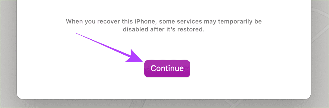 Continue Erasing Lost iPhone