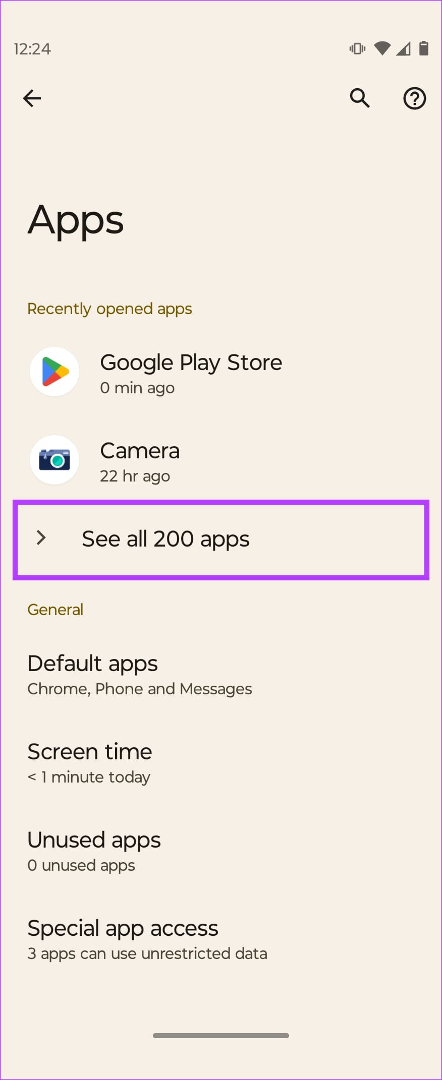 Select See All 200 Apps