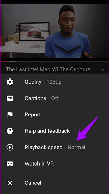 Control Playback Speed in You Tube 9