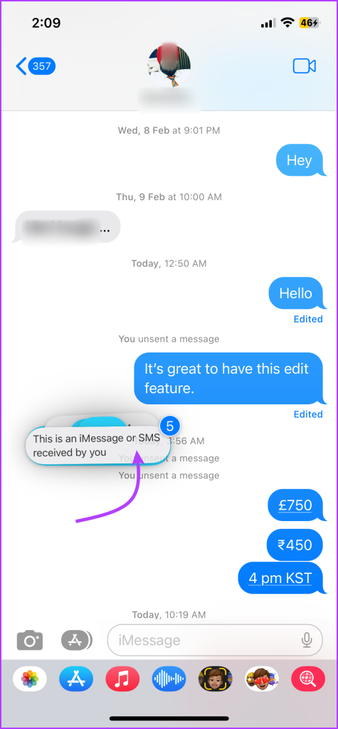 Drag the selected messages