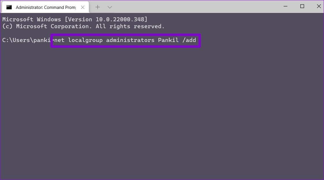 Create New Admin Account with Command Prompt