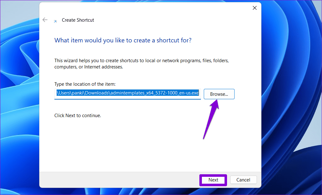 Create New Desktop Shortcut on Windows