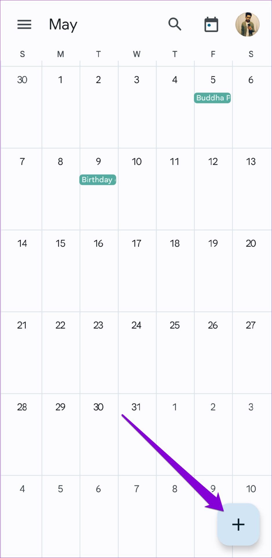 Create Reminder in Google Calendar App