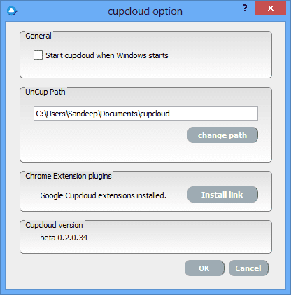Cupcloud Options