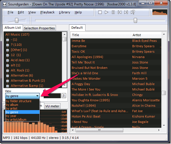 Custom Layout Foobar Music Player