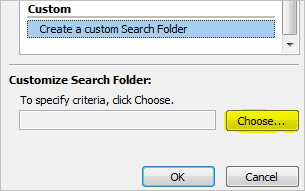 Custom Search Folder