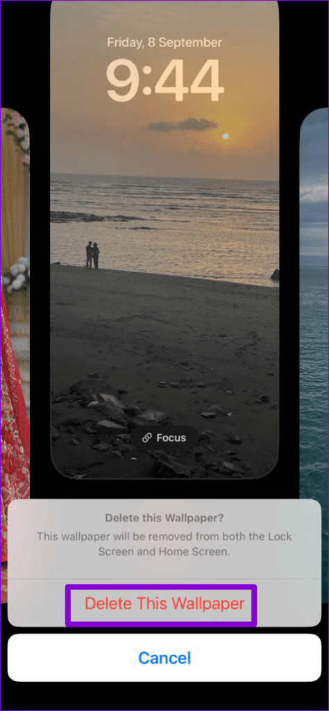 Delete Lock Screen Wallpaper on iPhone