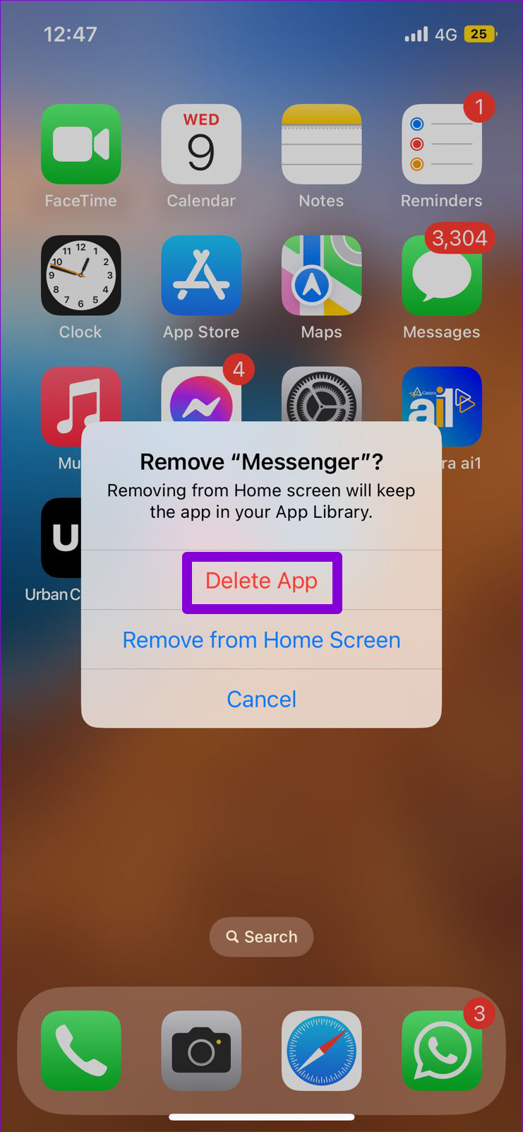 Delete Messenger From iPhone