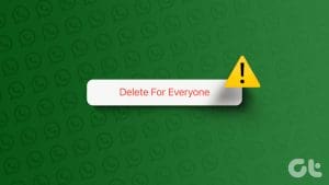 Delete for everyone not showing in whatsapp