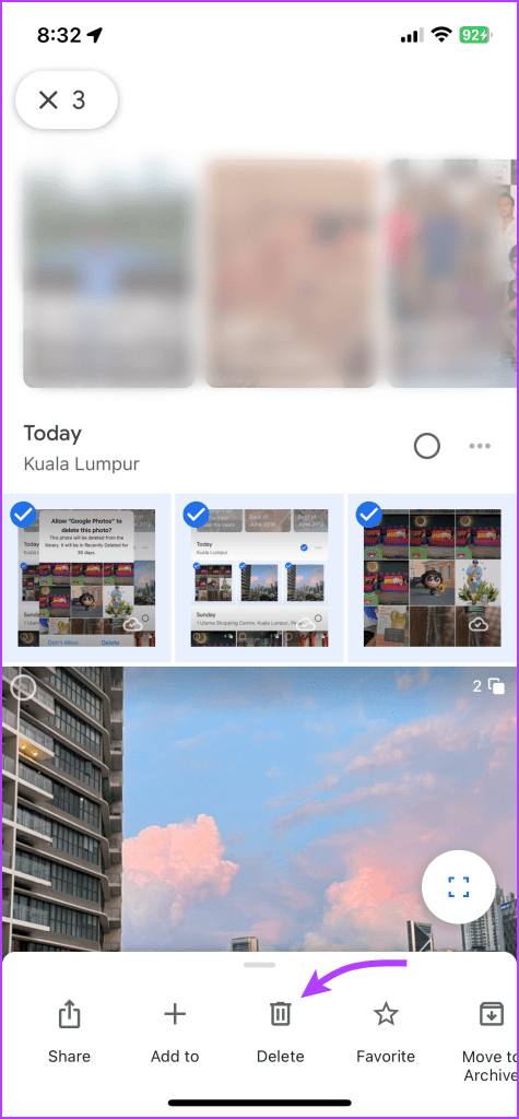 Select photos and delete images - 4