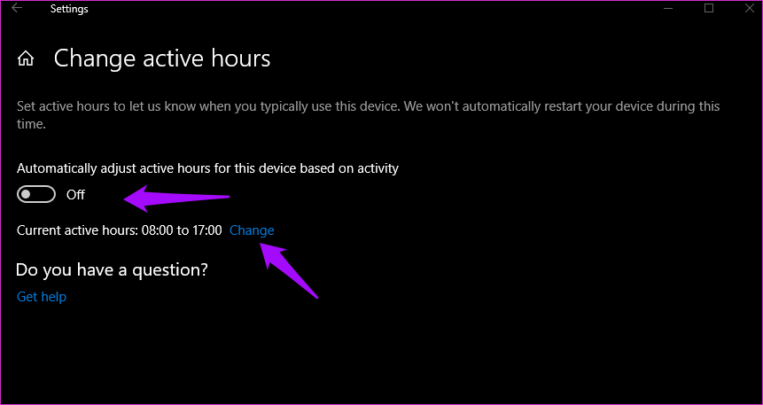 Disable Automatic Reboot In Windows 10 4