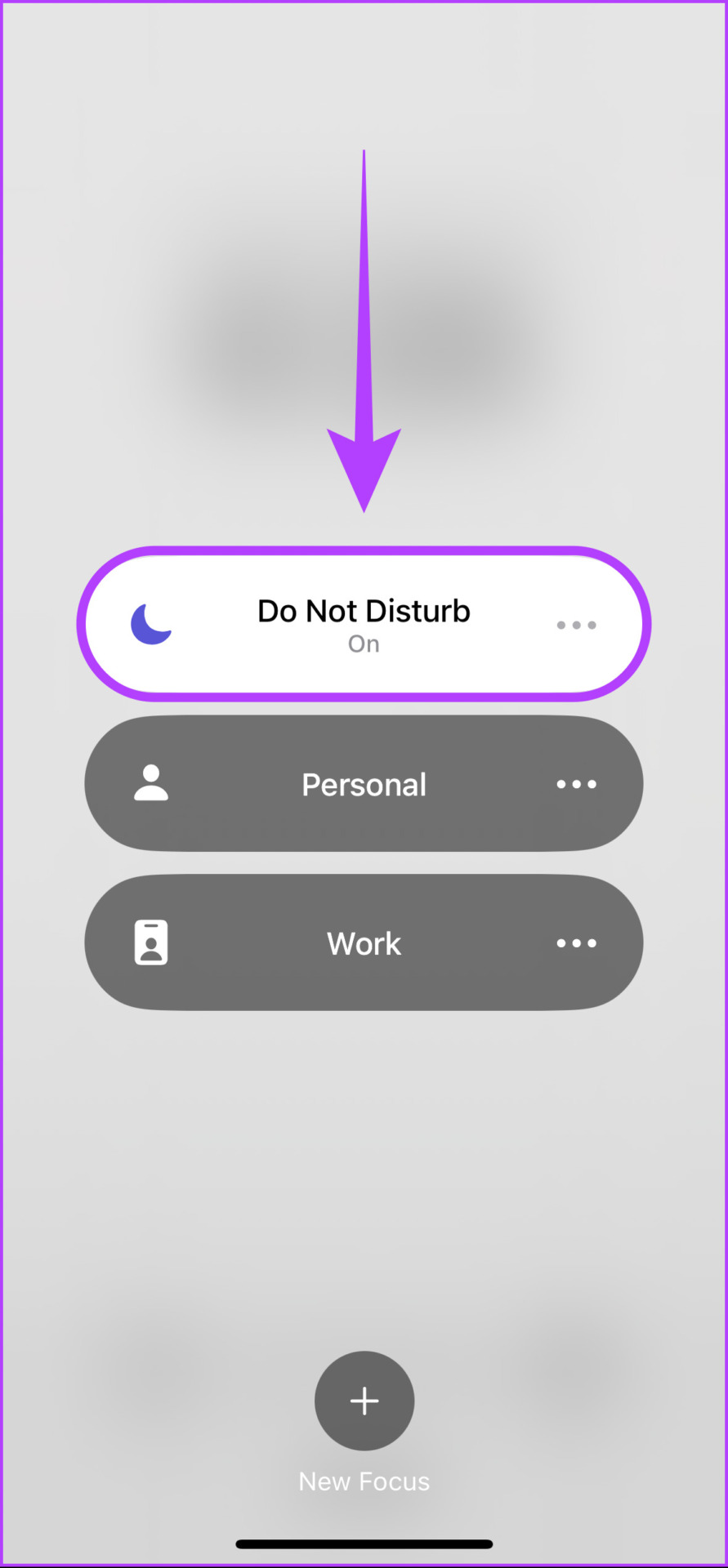 Tap on the one that is highlighted