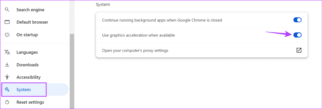 Disable Hardware Acceleration chrome 1