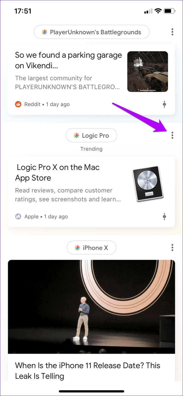Disable Trending Searches Google App 1