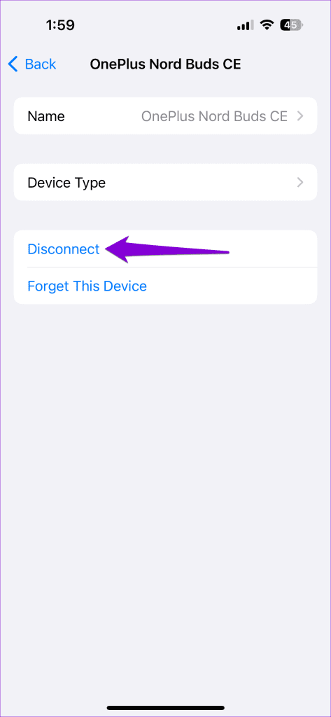 Disconnect Bluetooth Devices on iPhone