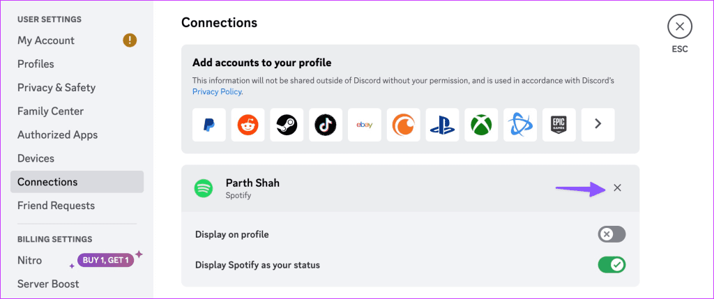 Discord Not Showing Spotify Status1