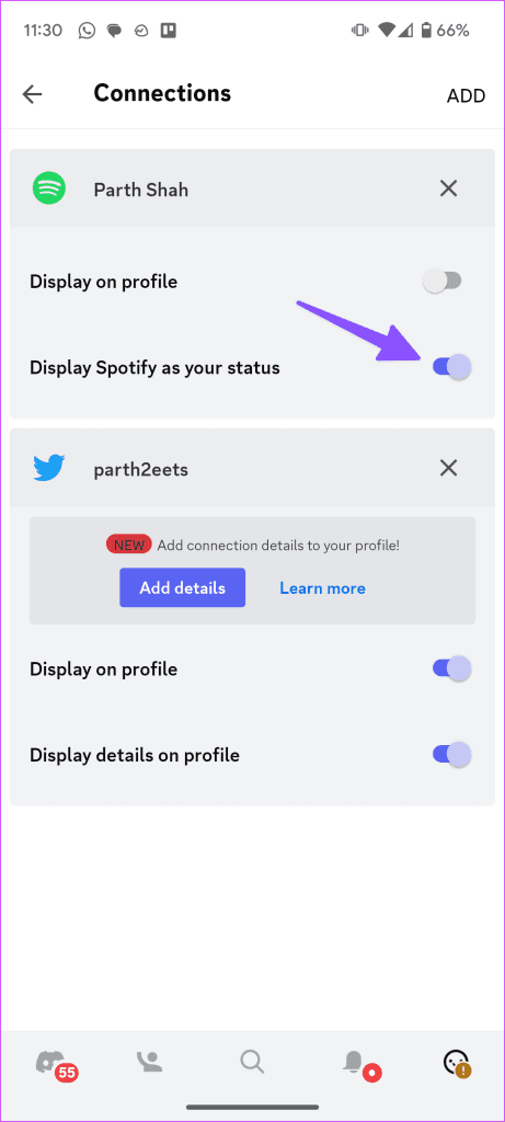 Discord Not Showing Spotify Status2