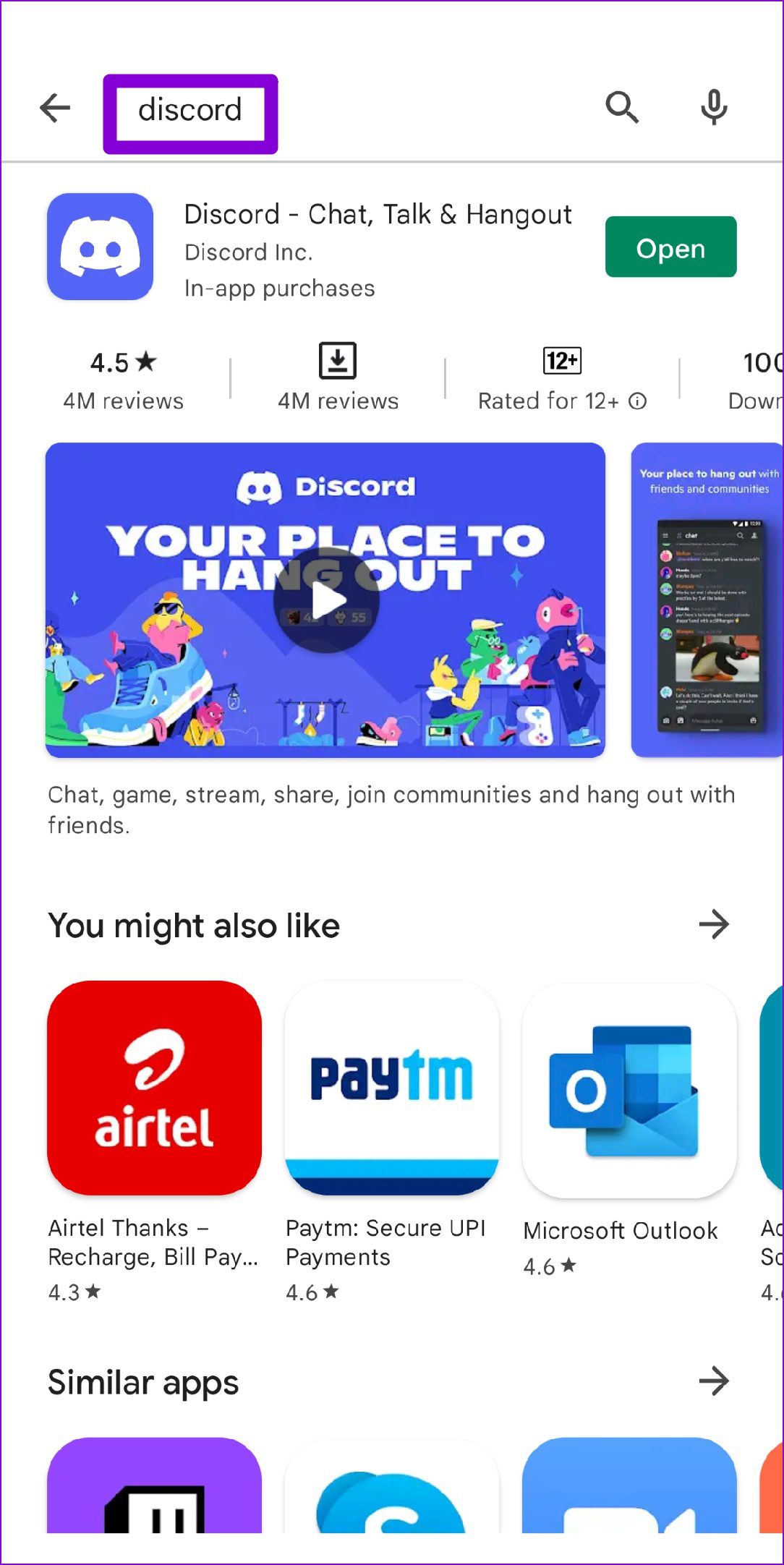 Discord on Play Store