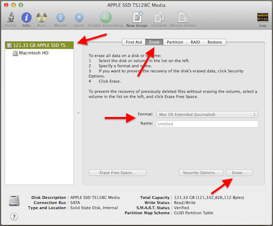 Disk Utility Format Drive