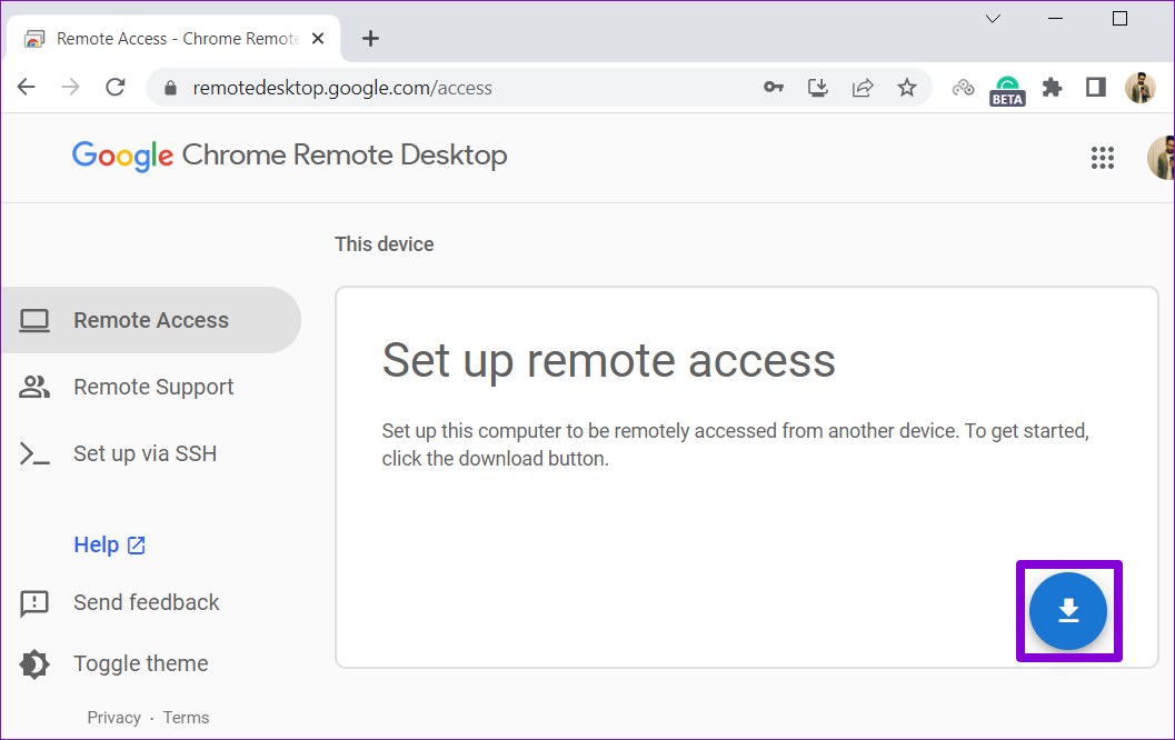 chrome remote desktop download for windows 11