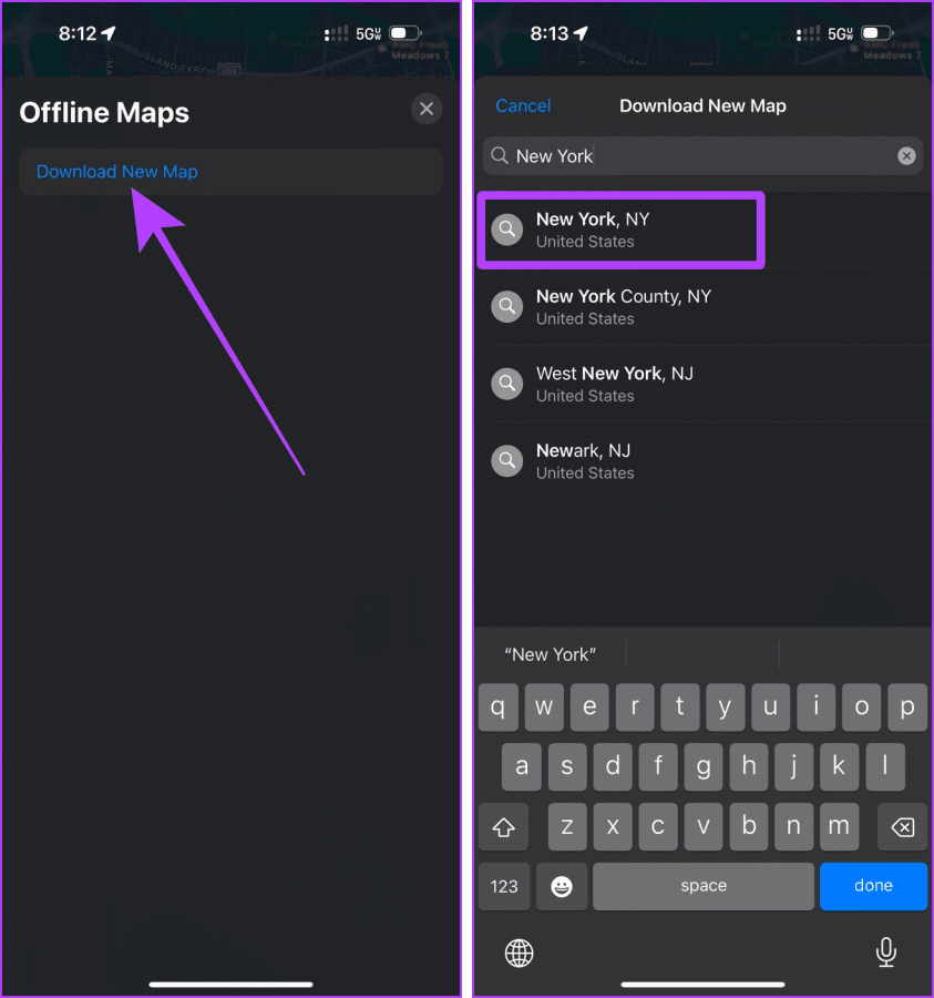 Download New Offline Map in Apple Maps iPhone