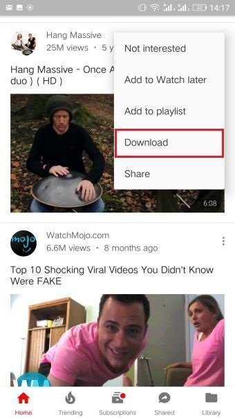 Download Youtube Videos On Android 3