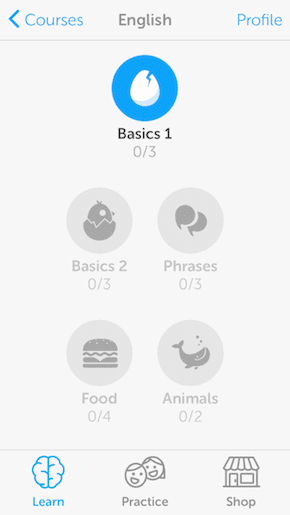 Duolingo Lessons 1