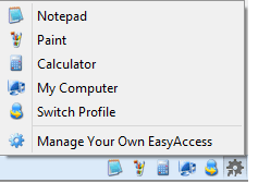 Easy Access Context Menu
