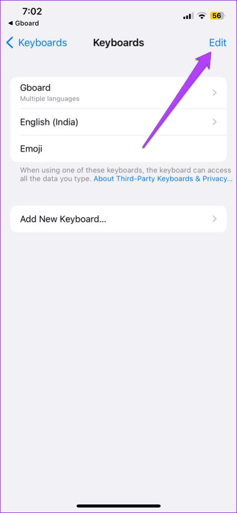 Edit Default Keyboard App on iPhone