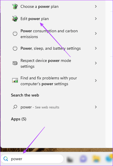 Edit Windows power plan
