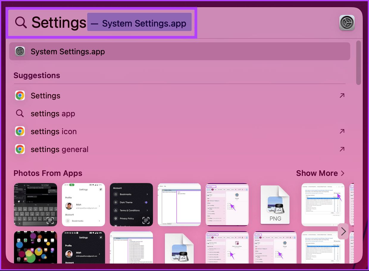 type System Preferences